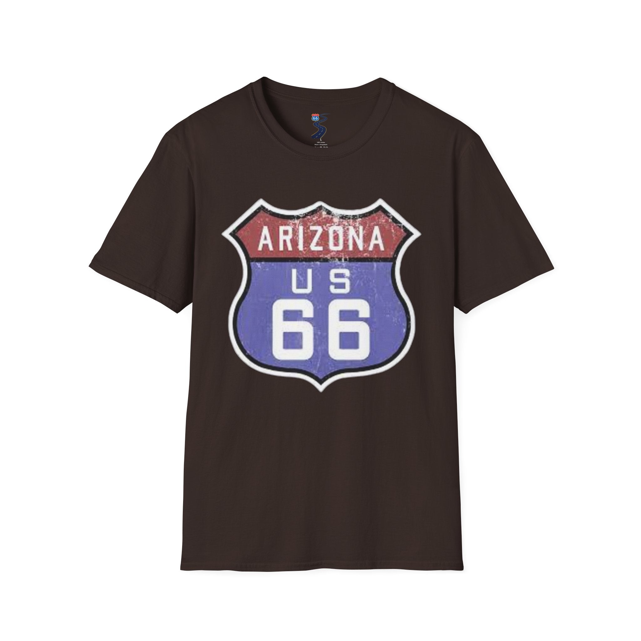 Arizona US 66 Shield T-Shirt | Route 66 Vintage Sign Tee