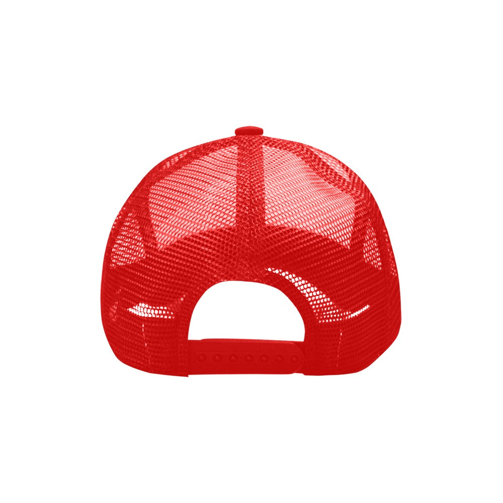Bright Flowers Baseball Cap Red
