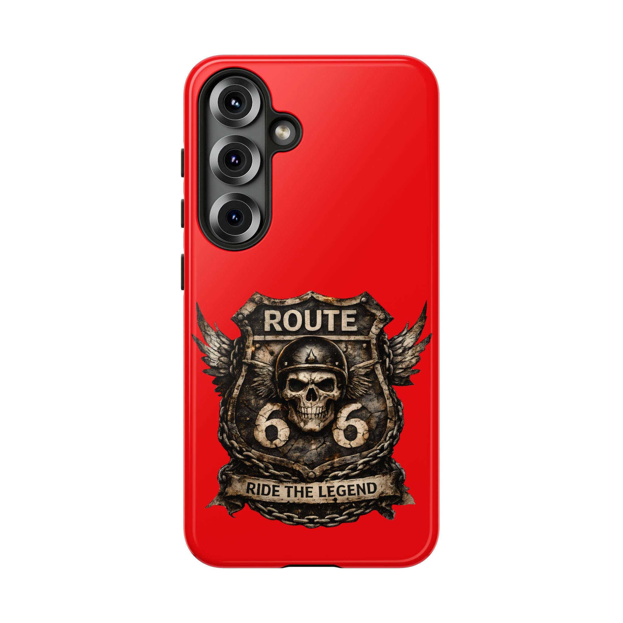 Route 66 Skull Helmet phone case | Motorcycle emblem, Ride the Legend
