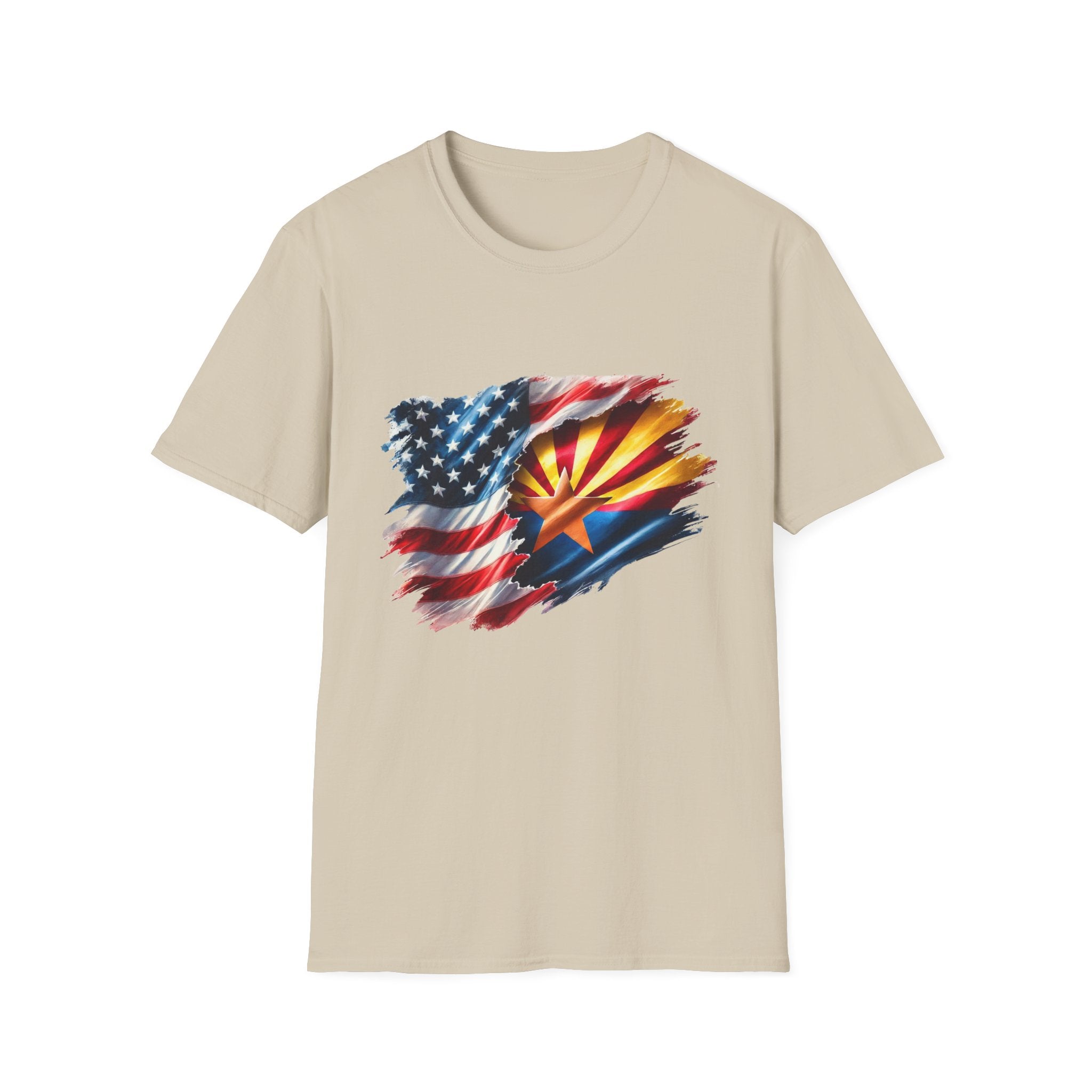 Arizona Flag with American Flag T-Shirt | Patriotic State Pride Tee