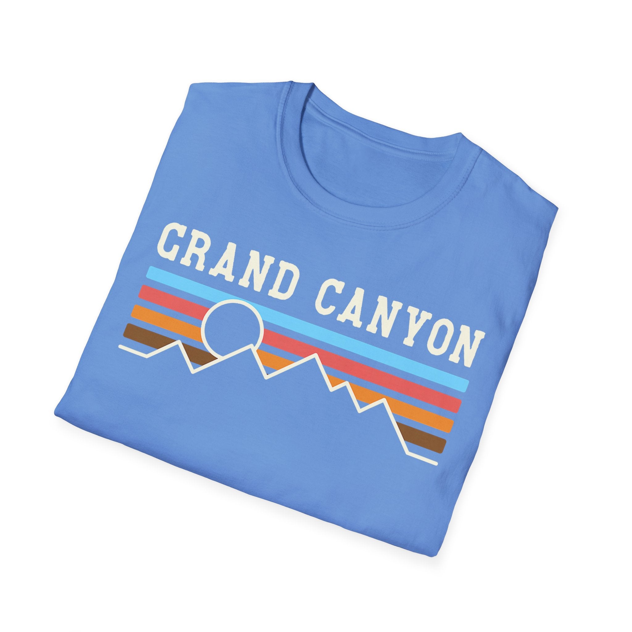 Grand Canyon Retro Sunset T-Shirt | Printed Front and Back National Park Landscape