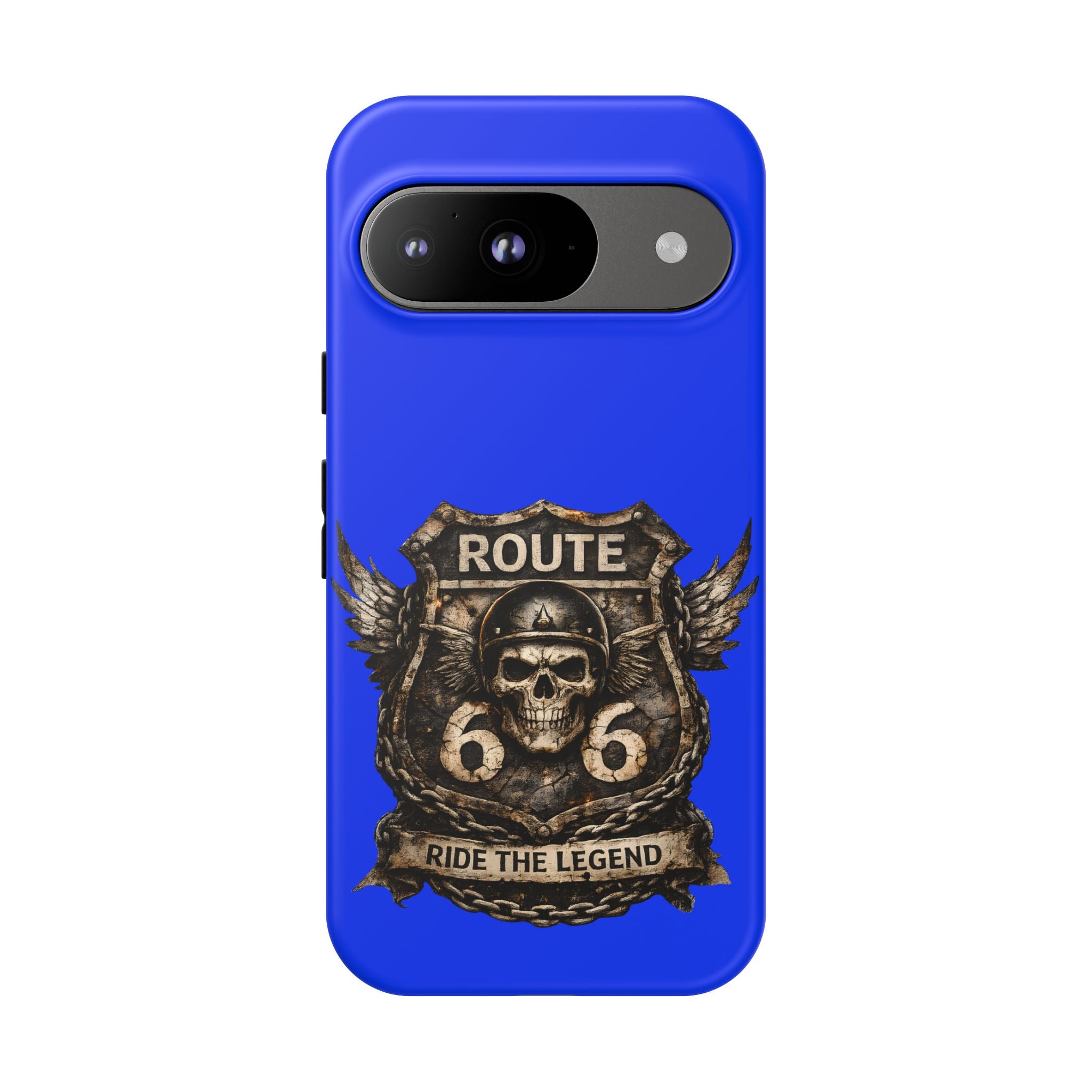 Route 66 Skull Helmet phone case | Motorcycle emblem, Ride the Legend