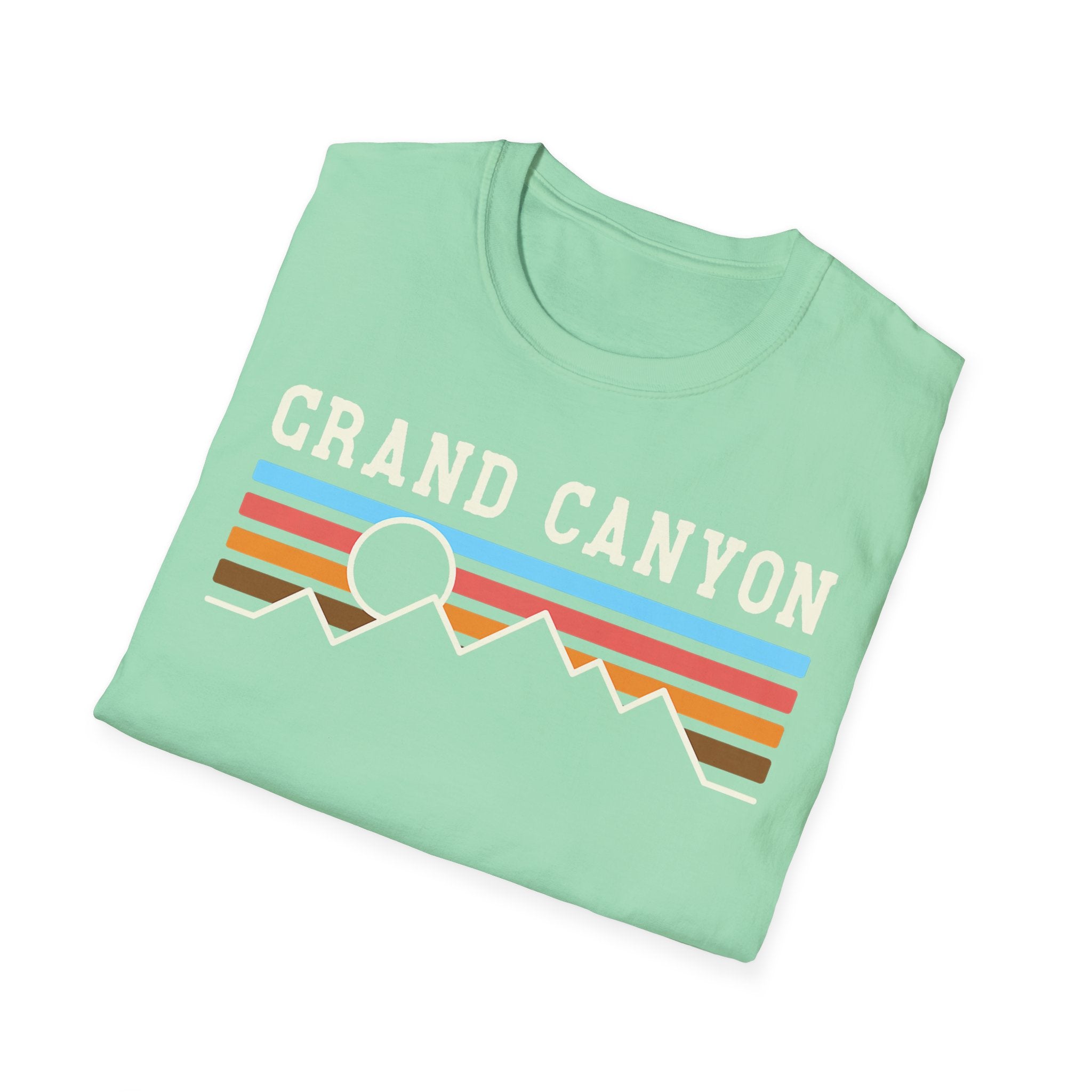 Grand Canyon Retro Sunset T-Shirt | Printed Front and Back National Park Landscape