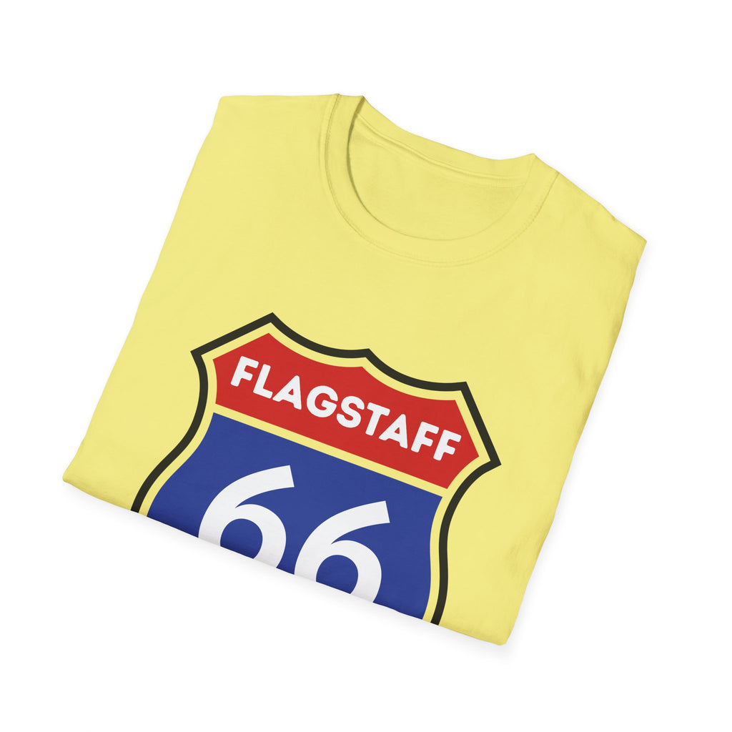 Flagstaff Route 66 Shield T-Shirt | Vintage Highway Sign Tee