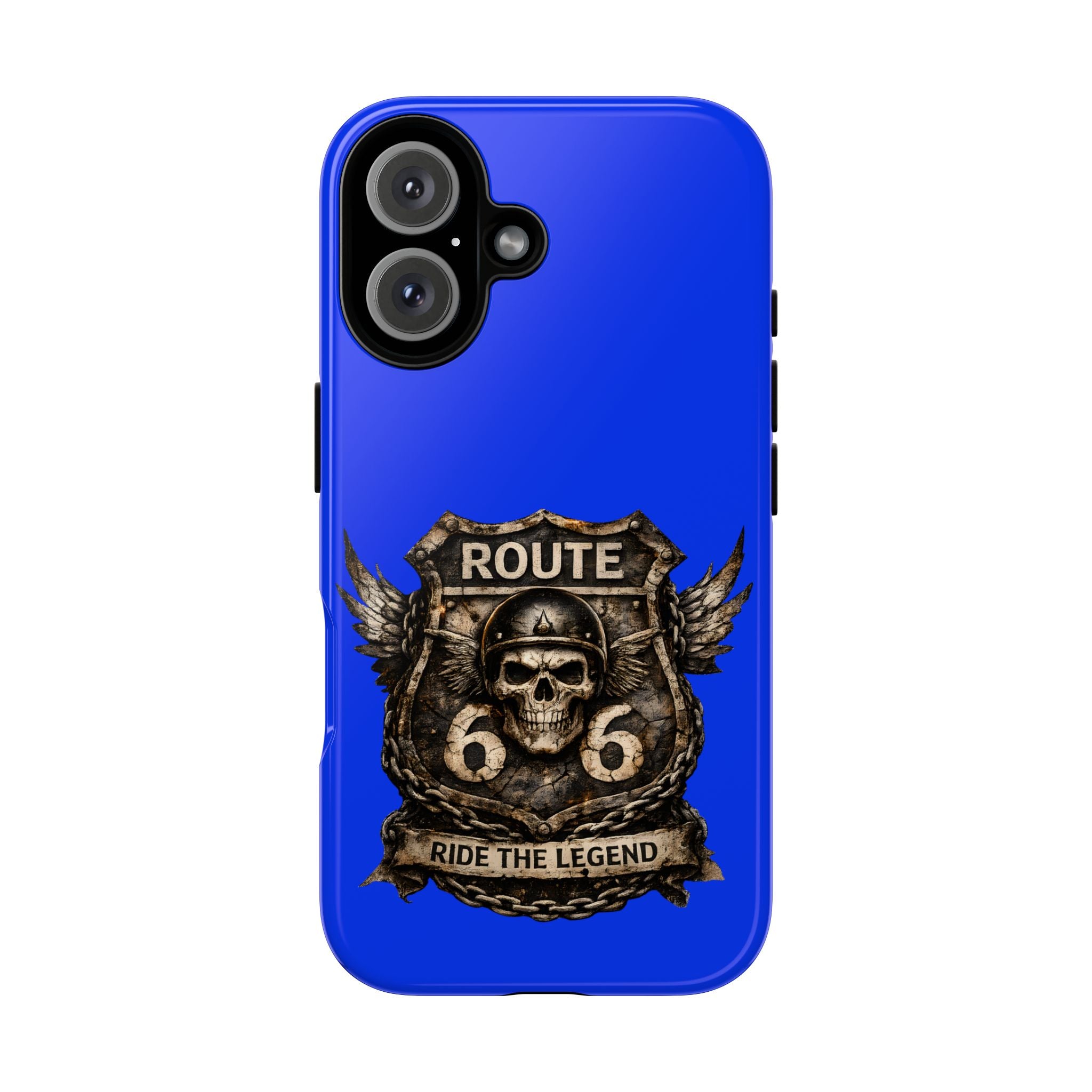 Route 66 Skull Helmet phone case | Motorcycle emblem, Ride the Legend