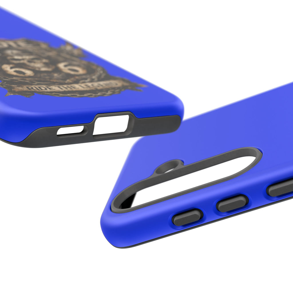 Route 66 Skull Helmet phone case | Motorcycle emblem, Ride the Legend