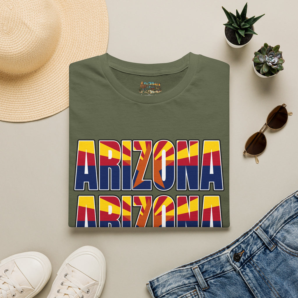 Arizona Retro Logo T‑Shirt — Vintage Sunset State Pride Tee