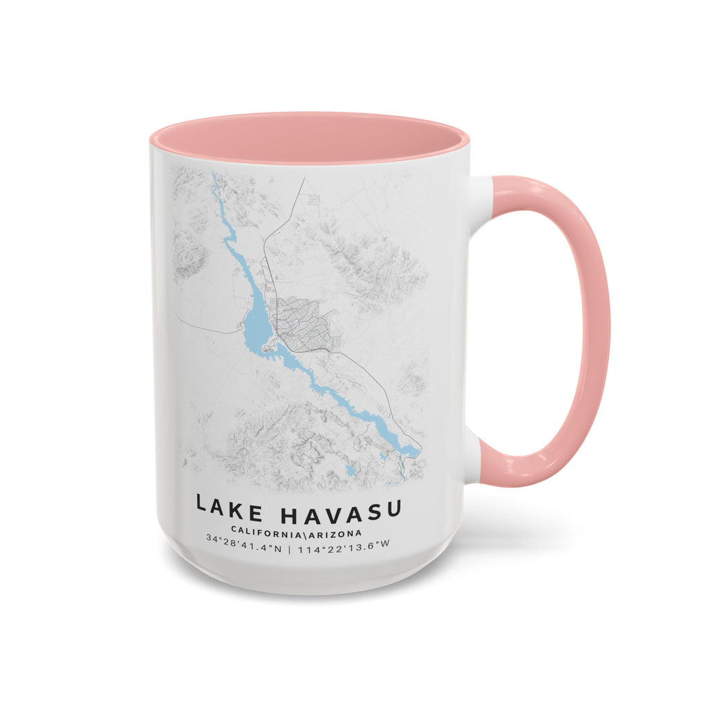 Lake Havasu map Accent Coffee Mug | 11oz 15oz