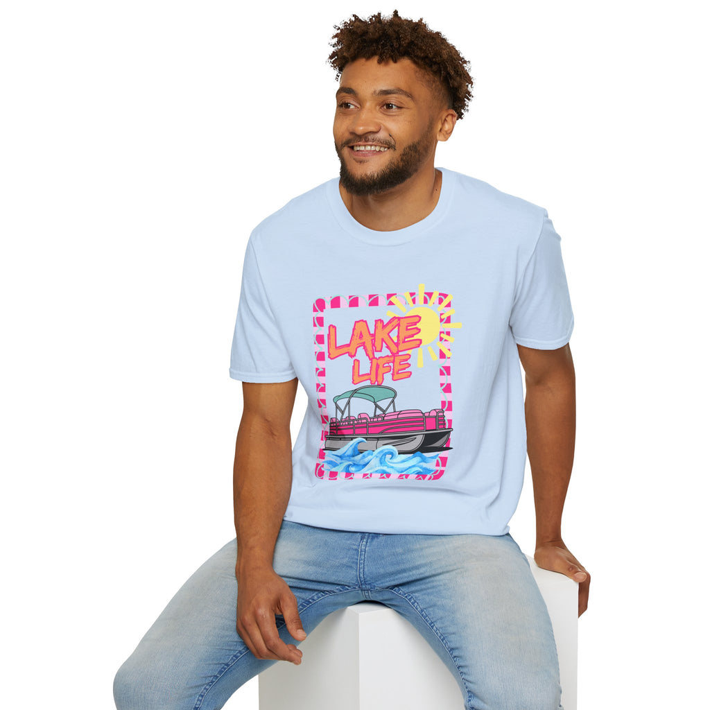 Lake Life Pontoon Boat T-Shirt | Summer Lake Vibes