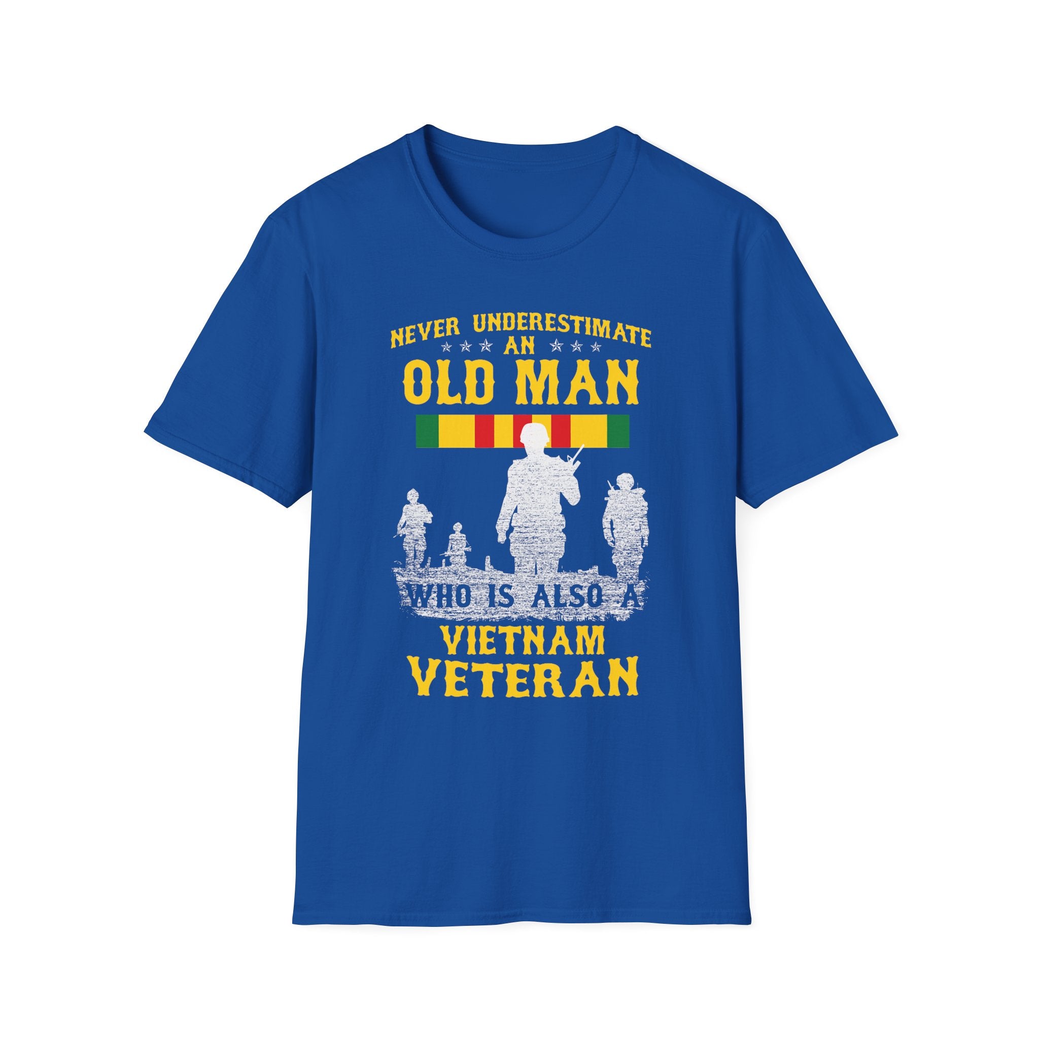 Never Underestimate an Old Man Who Is Also Vietnam Veteran T-Shirt | Military Tribute