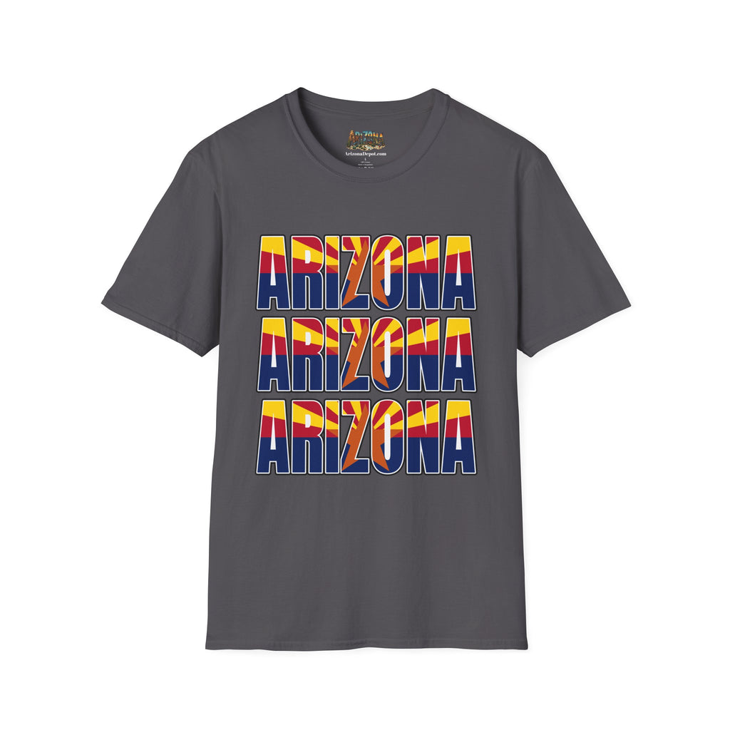 Arizona Retro Logo T‑Shirt — Vintage Sunset State Pride Tee