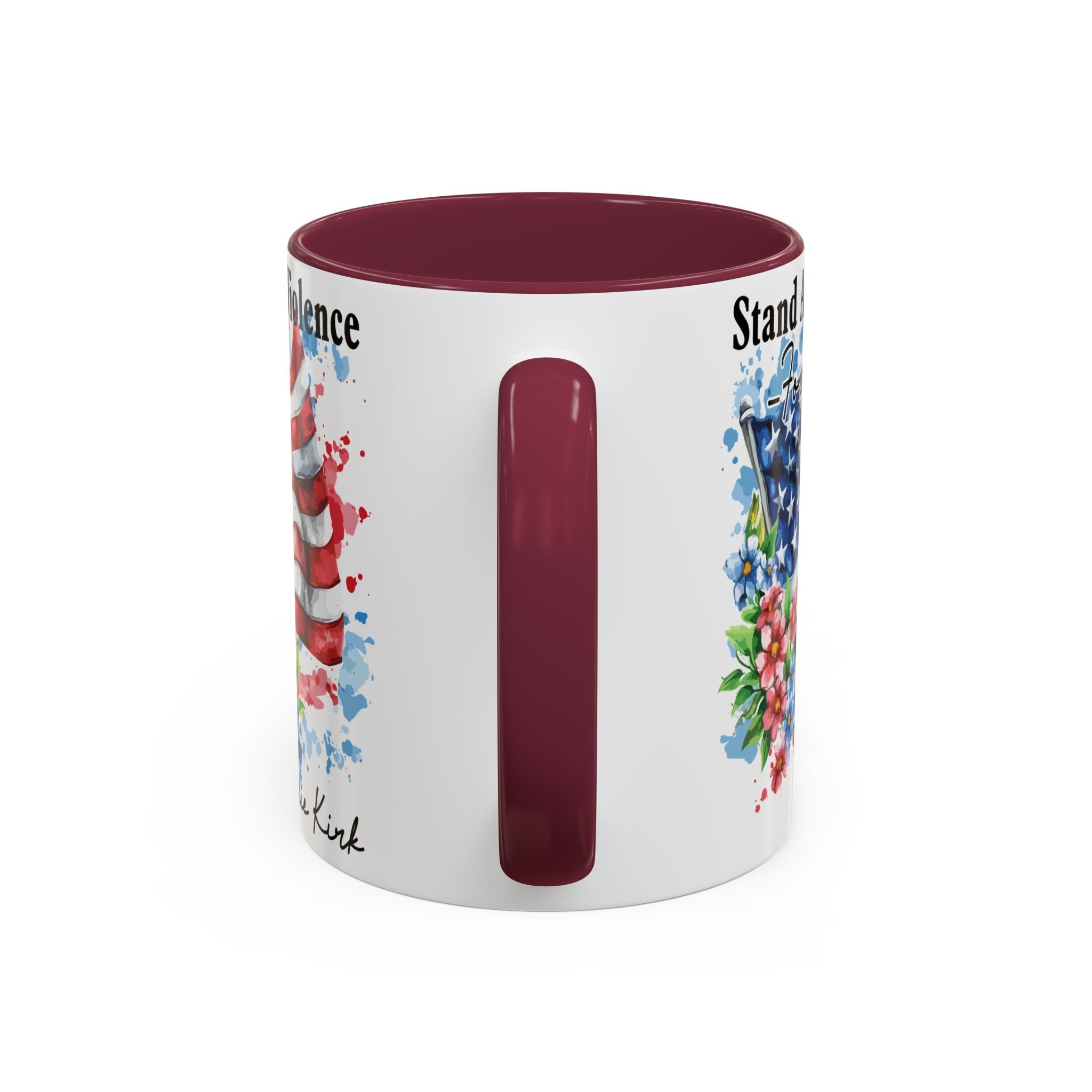 Charlie Kirk Patriotic Coffee Mugs for Inspiration, Stand Against Violence, Colorful Mugs, Gift for Activists, Tea Lovers, 4th of July