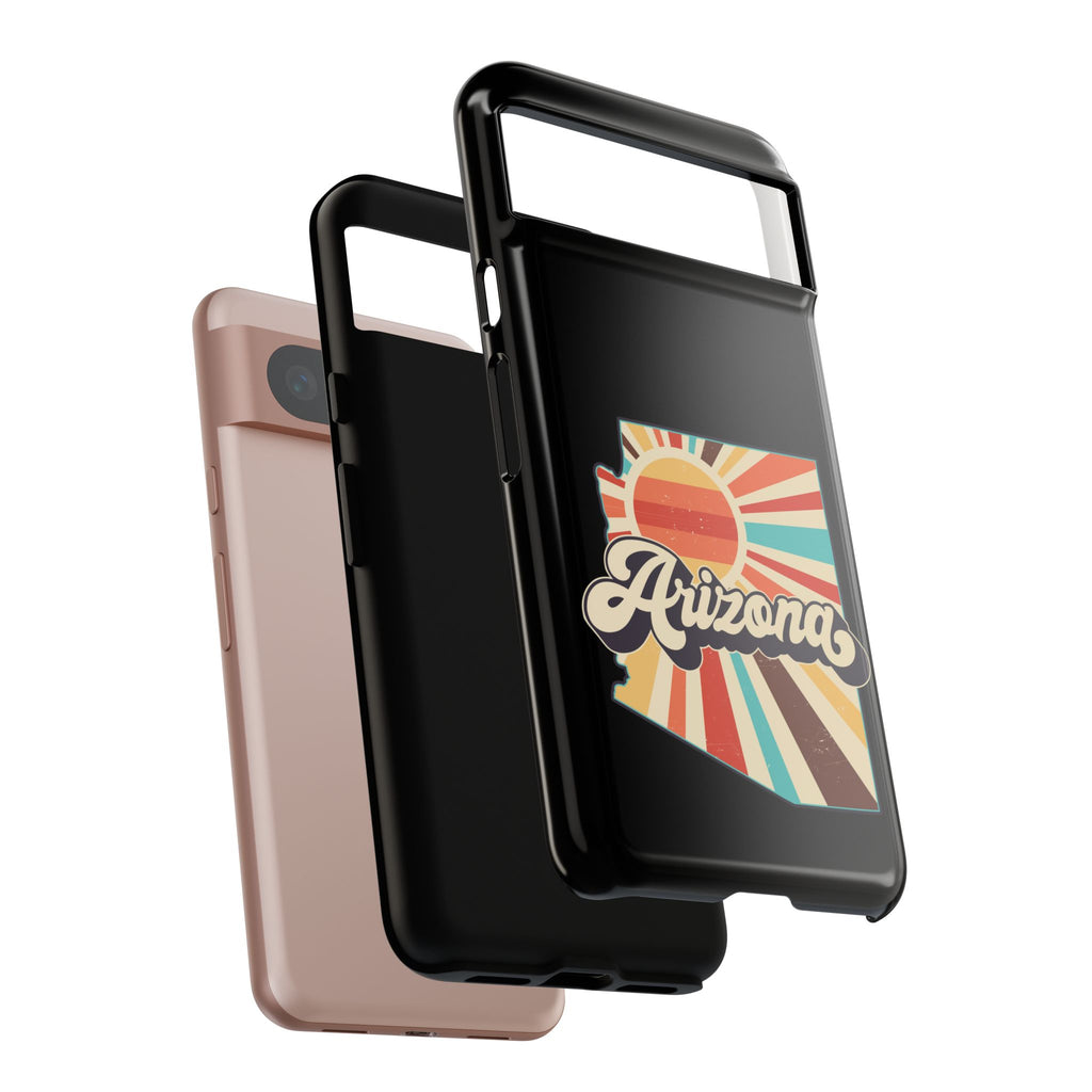 Arizona State Outline Retro Sunset Phone Case | AZ Tough Case