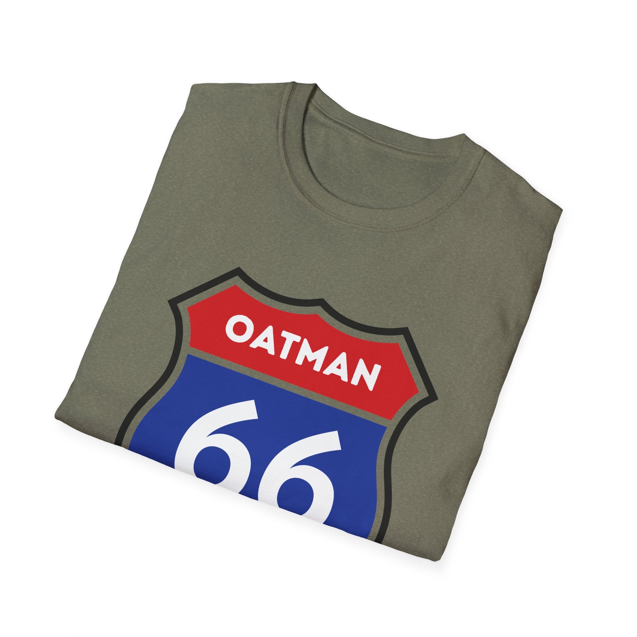 Oatman 66 Shield T-Shirt | Route 66 Roadtrip Sign Tee
