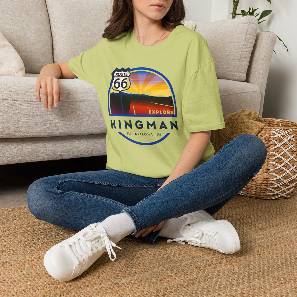 Route 66 Kingman Arizona T-Shirt — Vintage Sunset Explore Graphic Tee