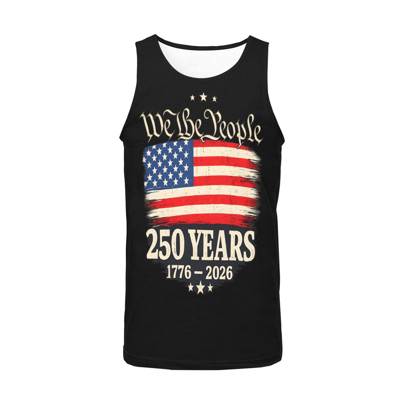 We the People 250 Years 1776 - 2026 Men's All Over Print Tank Top Free Shipping