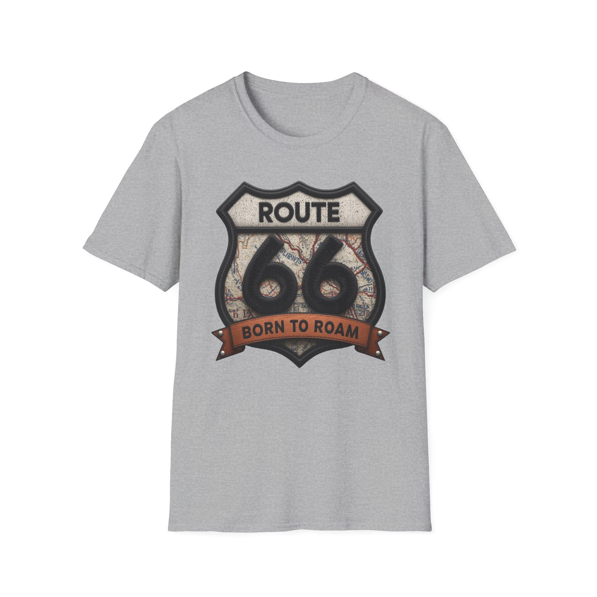 Route 66 Born to Roam T-Shirt | Vintage Highway Shield Tee