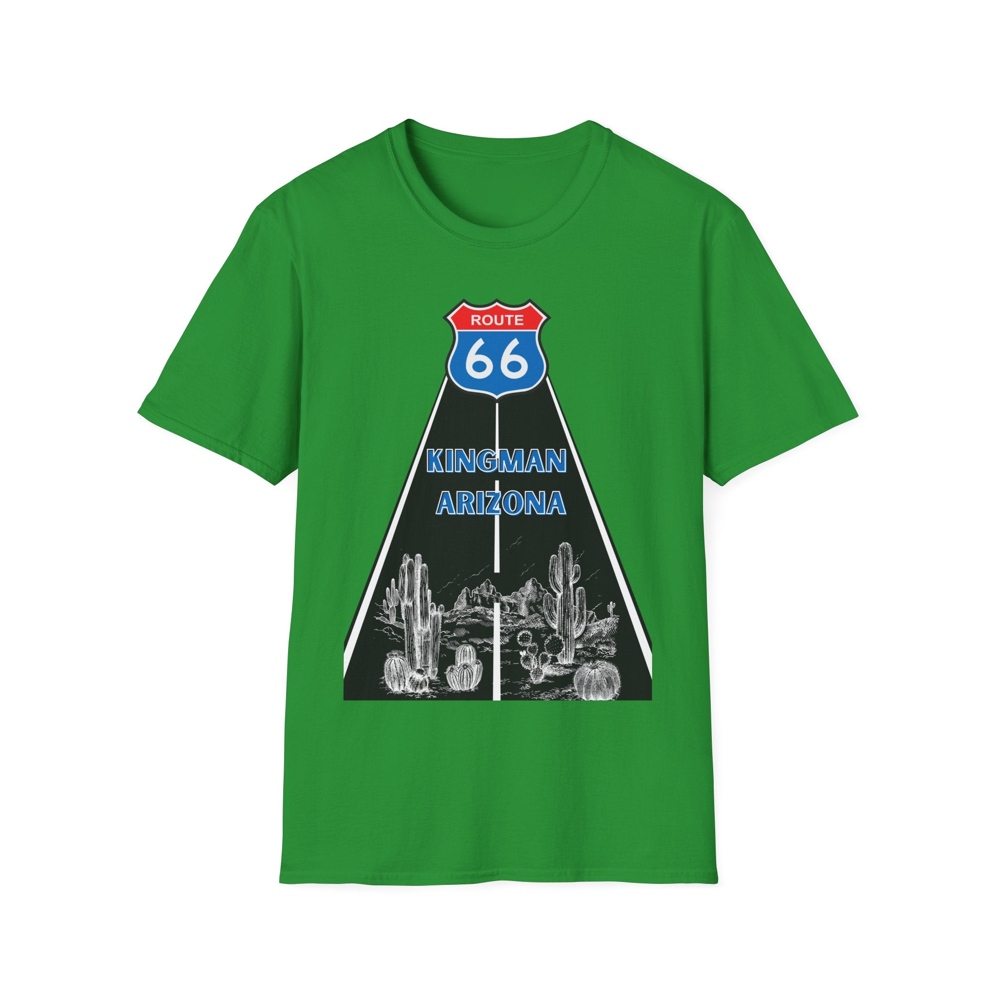 Route 66 Kingman Arizona Men's Woman's Softstyle T-Shirt