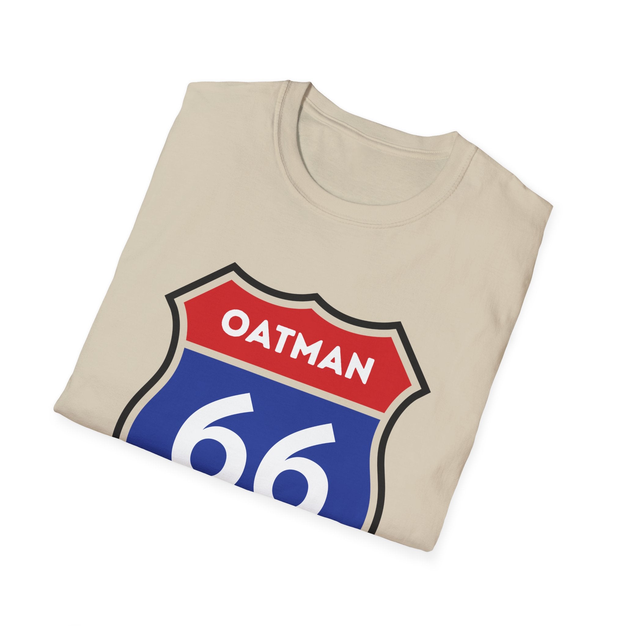 Oatman 66 Shield T-Shirt | Route 66 Roadtrip Sign Tee