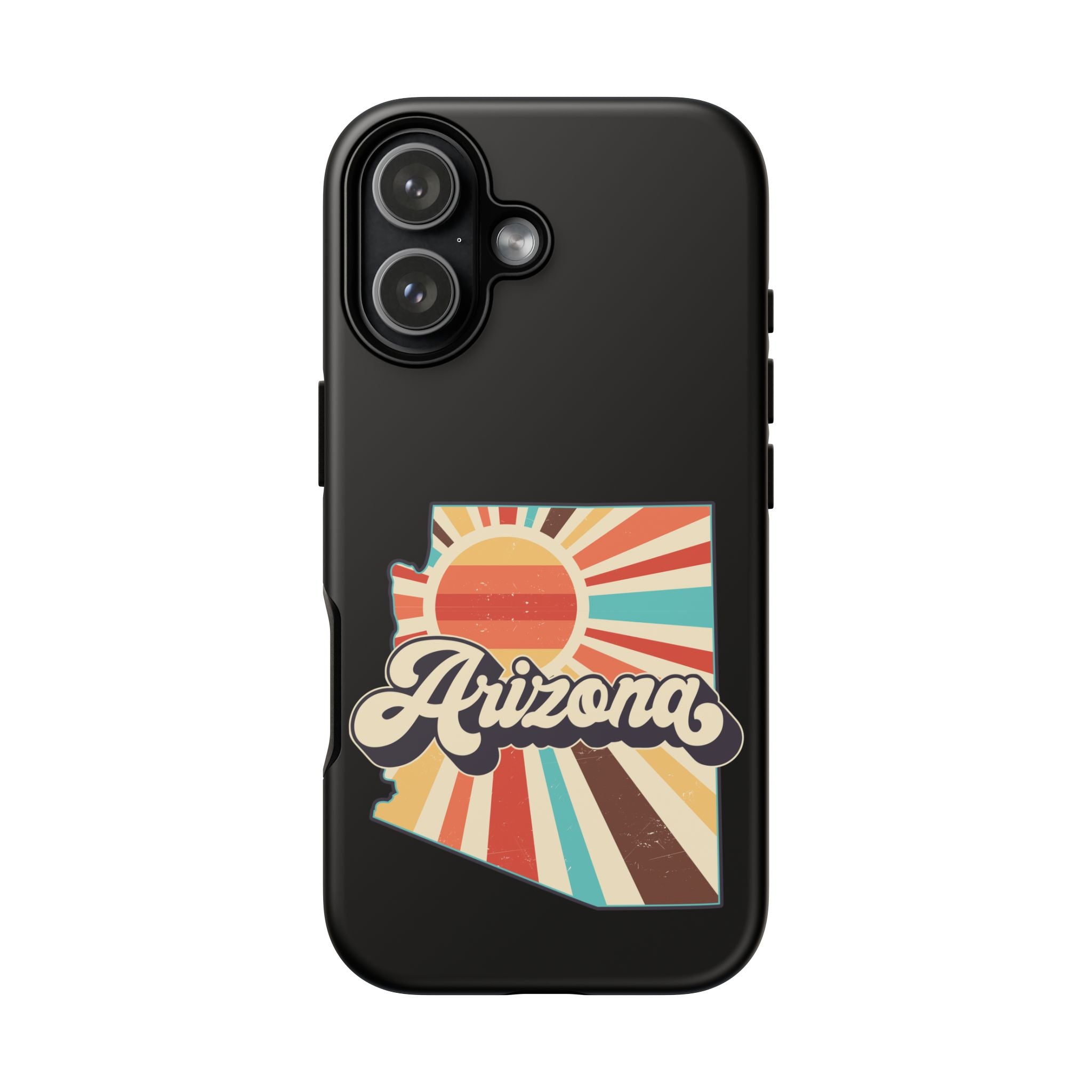Arizona State Outline Retro Sunset Phone Case | AZ Tough Case