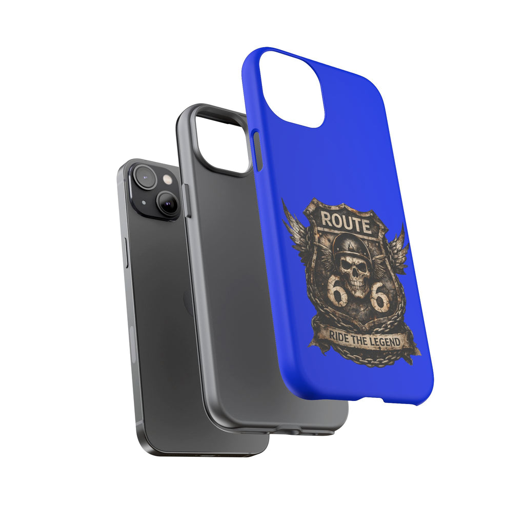 Route 66 Skull Helmet phone case | Motorcycle emblem, Ride the Legend