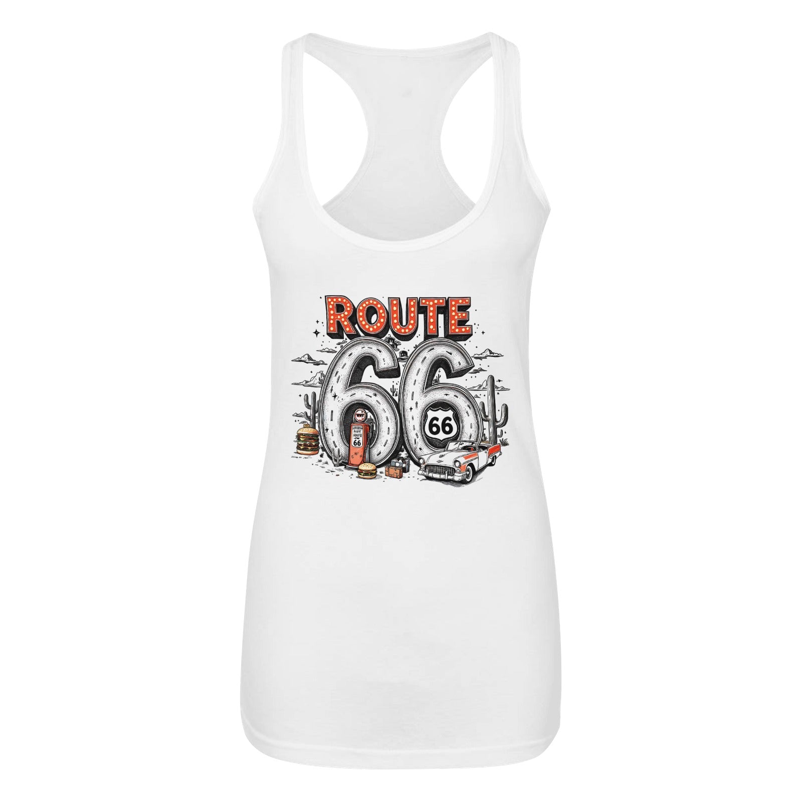 Route 66 Women's Tank Top Made in USA Free Shipping