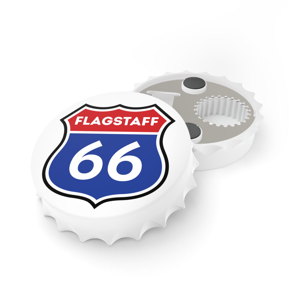 Flagstaff 66 Shield Bottle Opener | Route 66 Roadtrip Souvenir