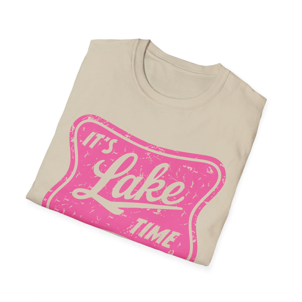 Lake Life Graphic Tee | Its Lake Time T-Shirt, Unisex Softstyle Tee, Womans Girls Teens, Summer Outdoor Tee, Lake Lover Gift
