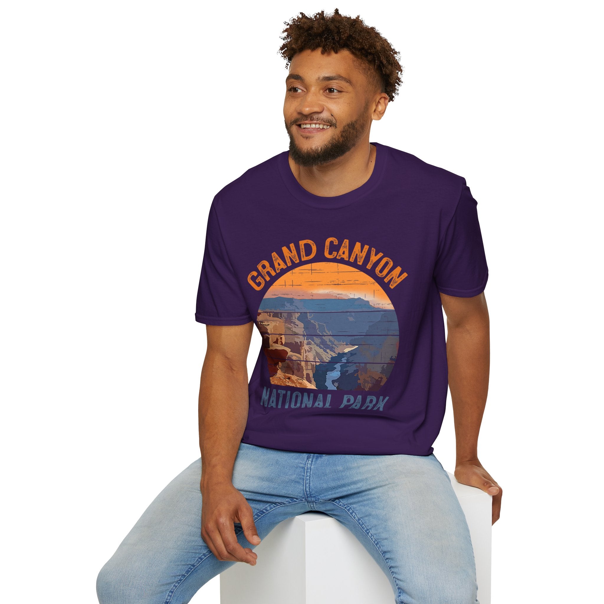 Grand Canyon National Park T-Shirt | Vintage Sunset Landscape