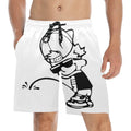 OPee Trunks Men's lite gray Mid-Length Beach Shorts (L51)