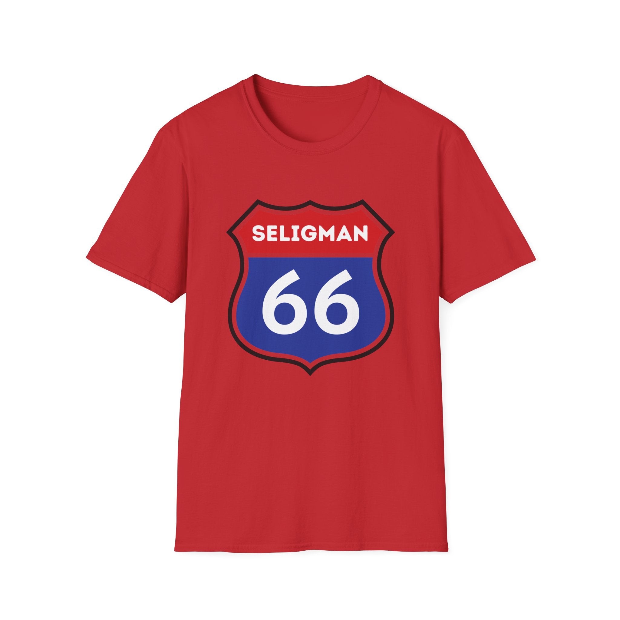 Seligman 66 Shield T-Shirt | Route 66 Roadsign Tee