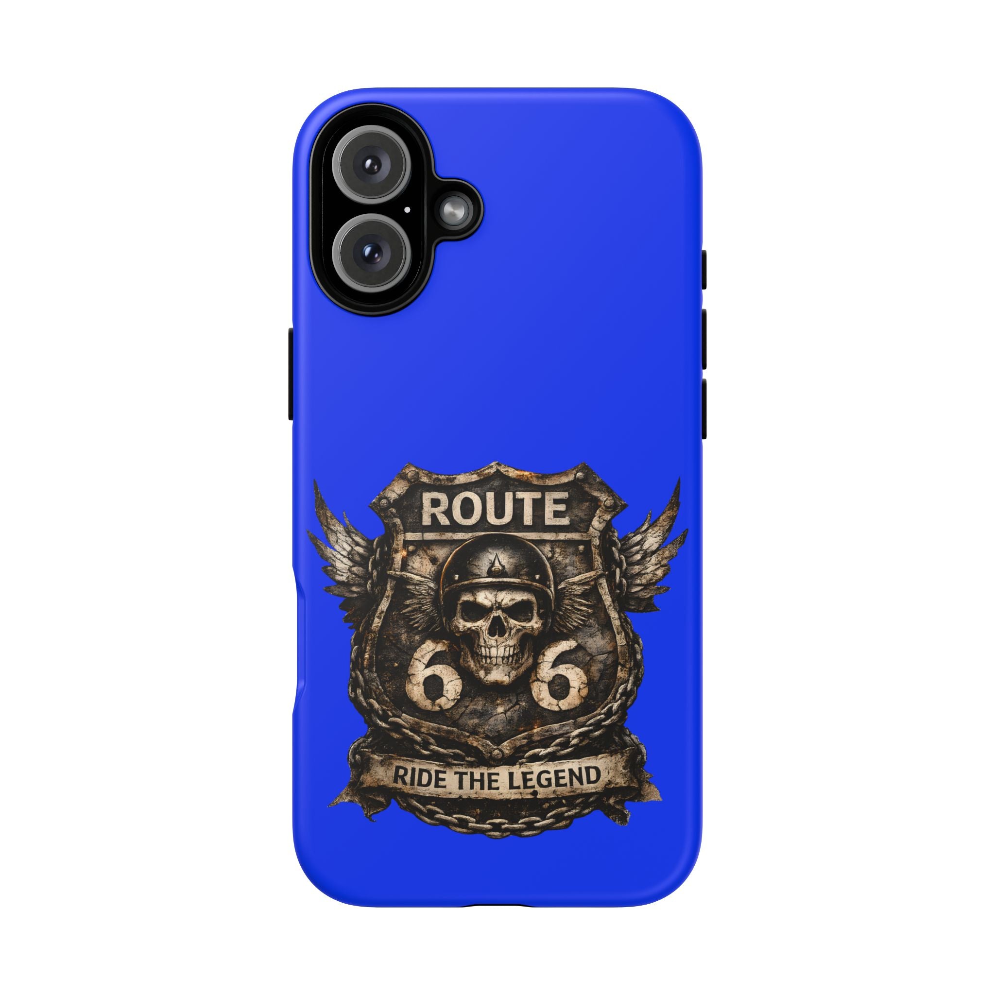 Route 66 Skull Helmet phone case | Motorcycle emblem, Ride the Legend