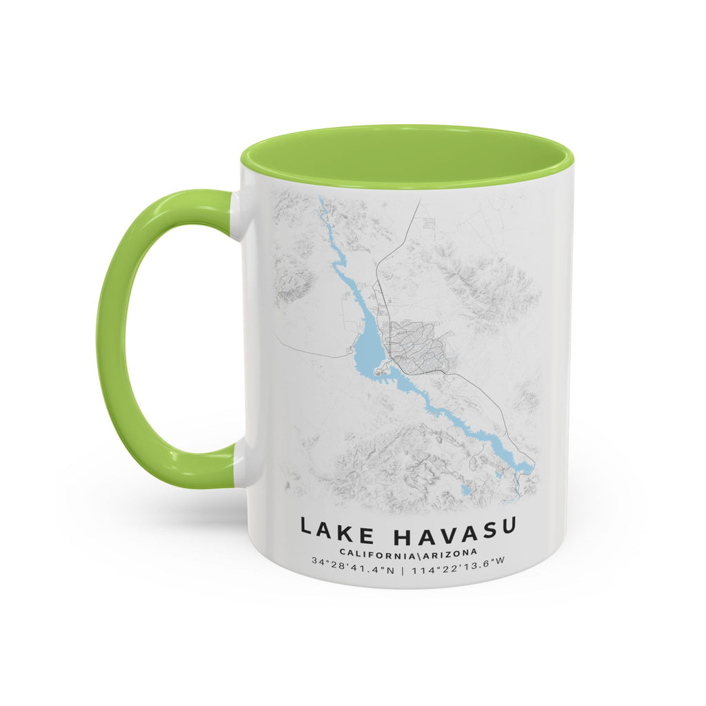 Lake Havasu map Accent Coffee Mug | 11oz 15oz