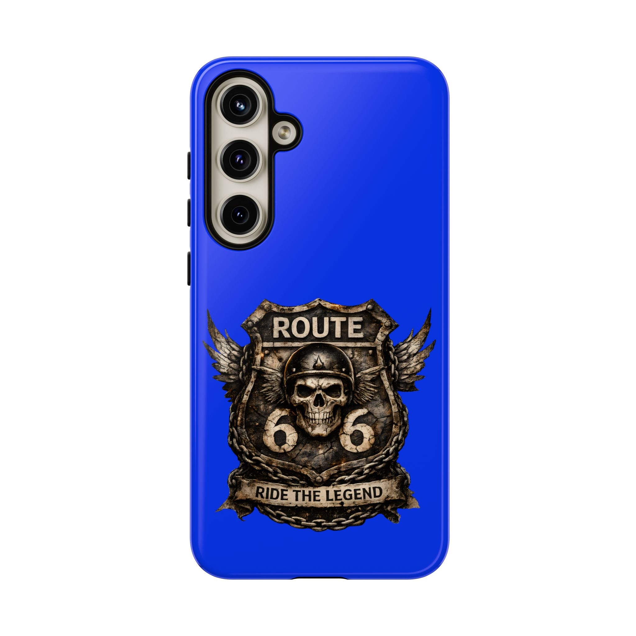 Route 66 Skull Helmet phone case | Motorcycle emblem, Ride the Legend