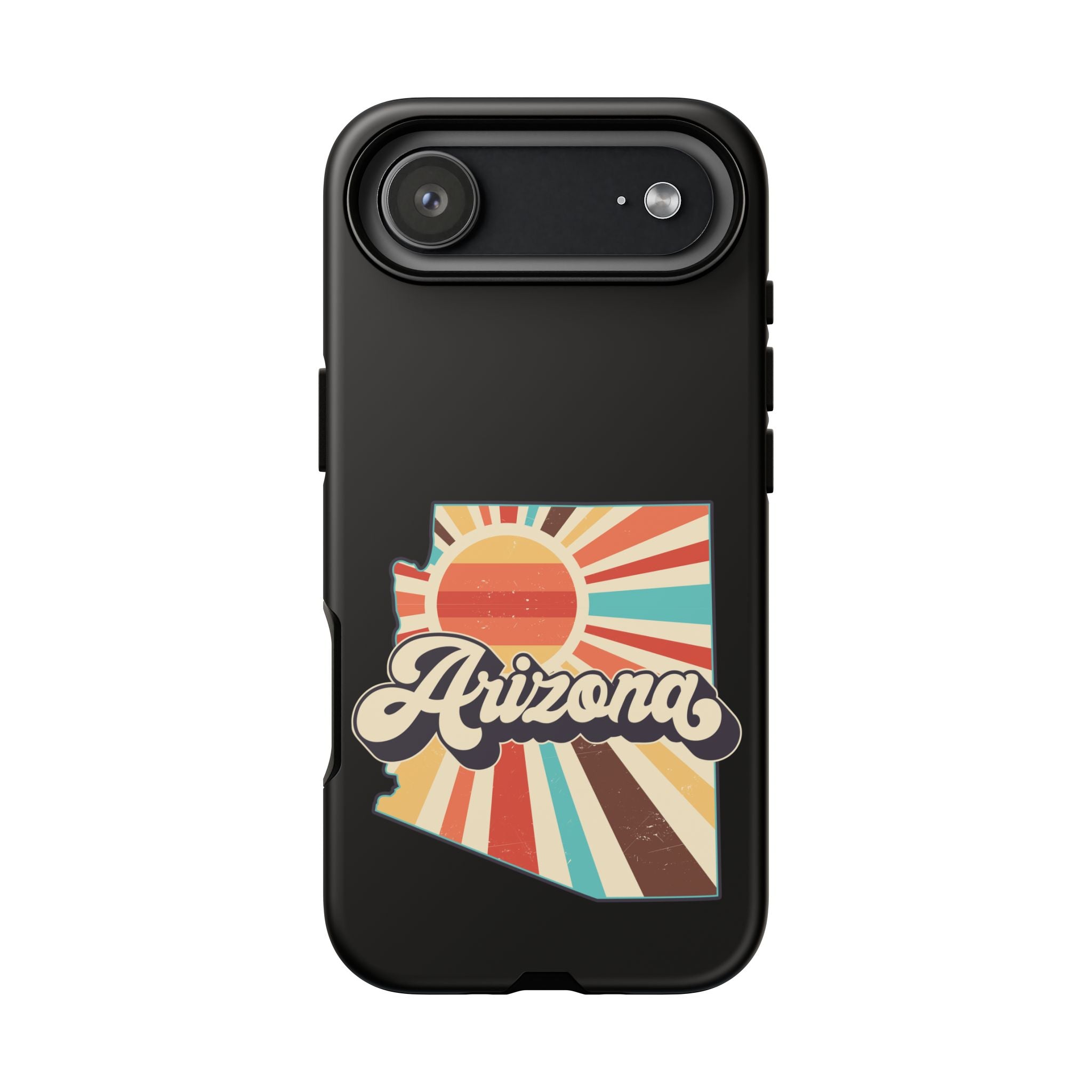 Arizona State Outline Retro Sunset Phone Case | AZ Tough Case