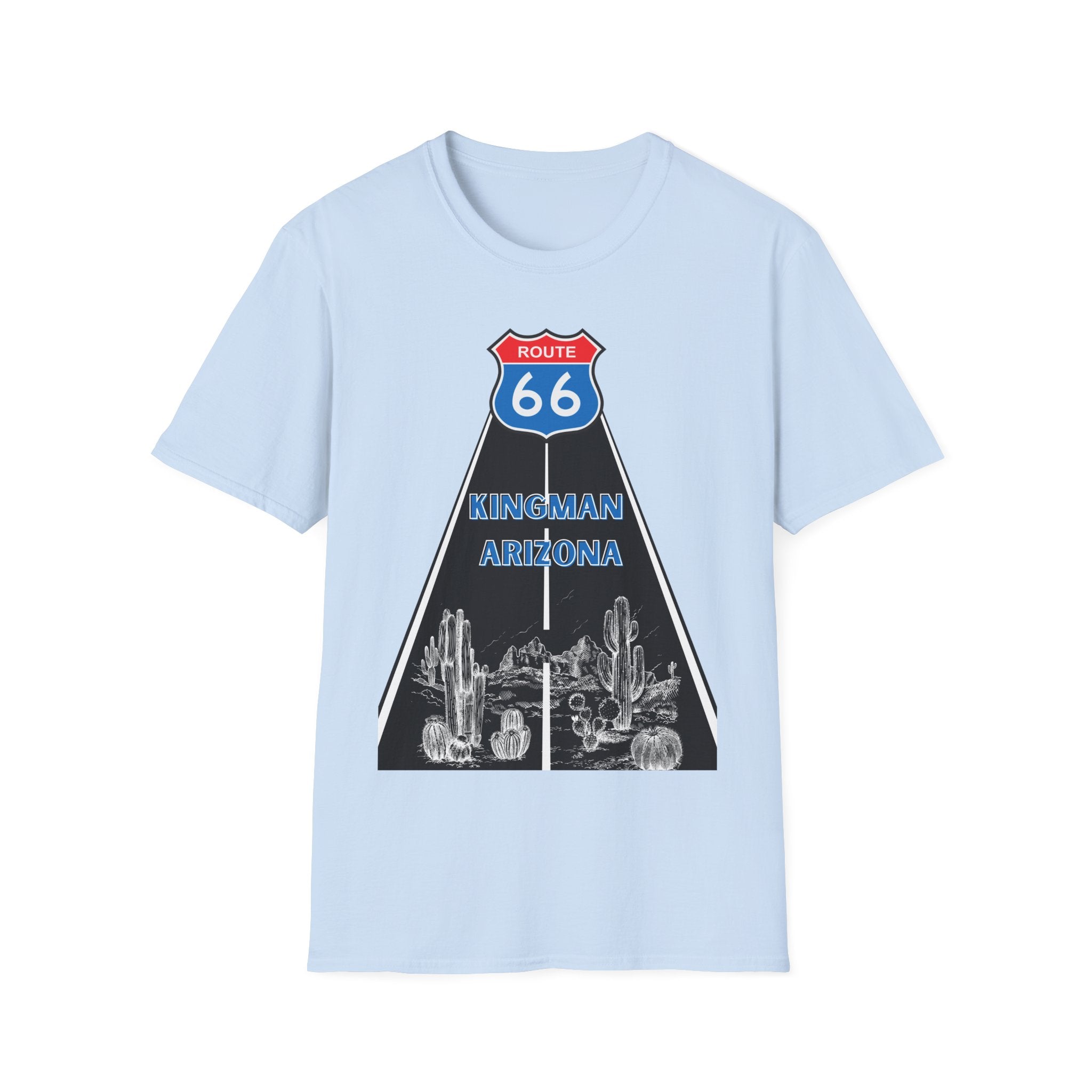Route 66 Kingman Arizona Men's Woman's Softstyle T-Shirt