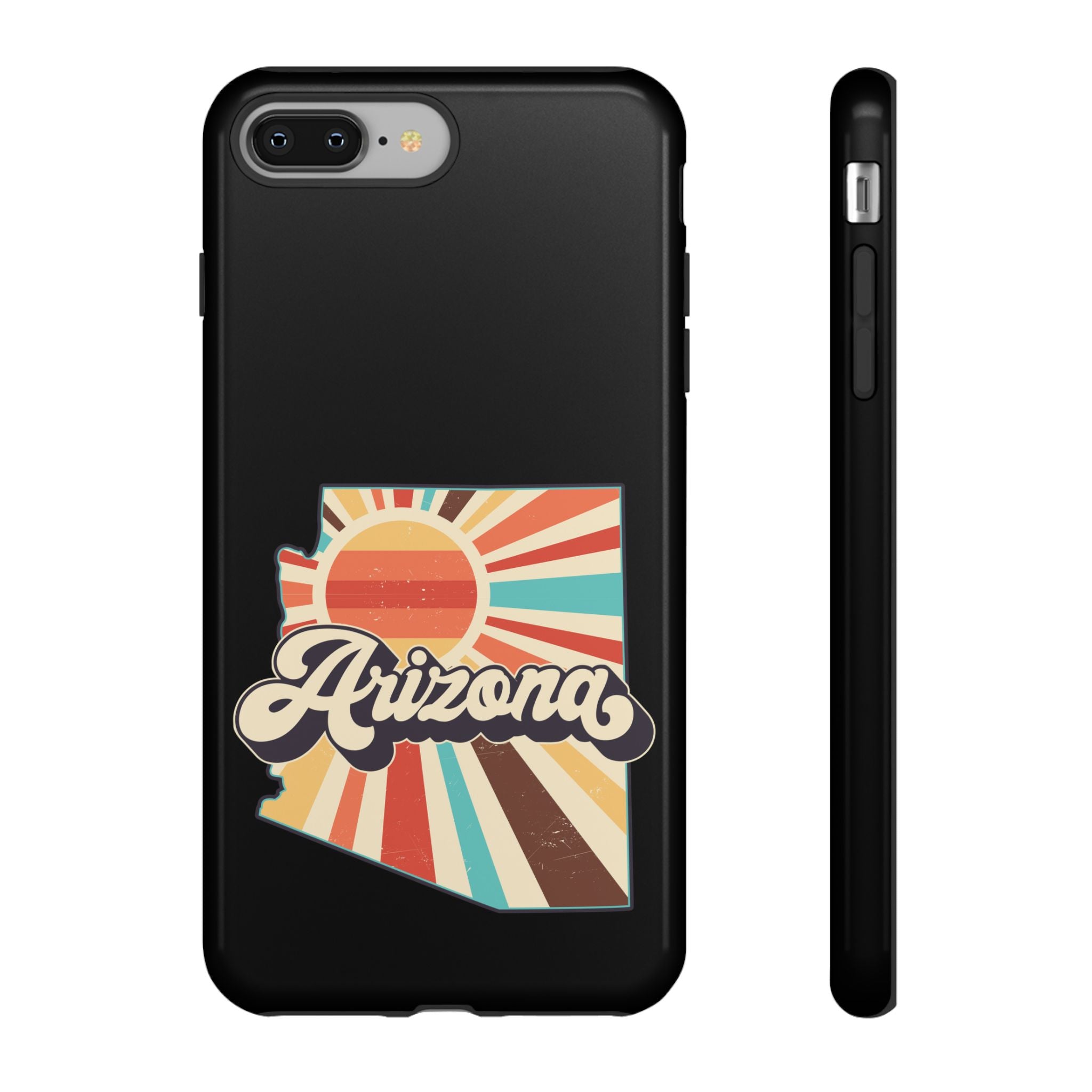 Arizona State Outline Retro Sunset Phone Case | AZ Tough Case