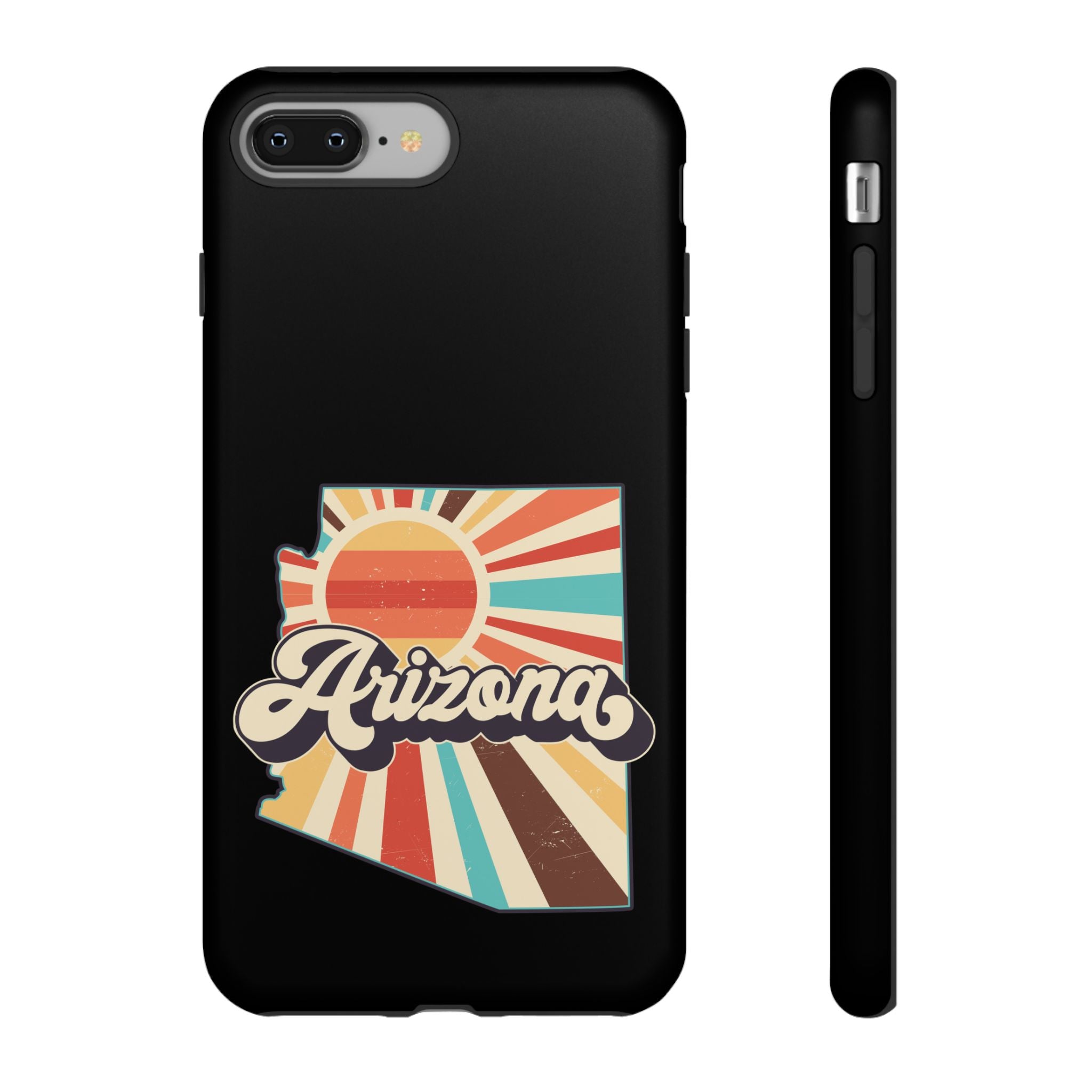 Arizona State Outline Retro Sunset Phone Case | AZ Tough Case