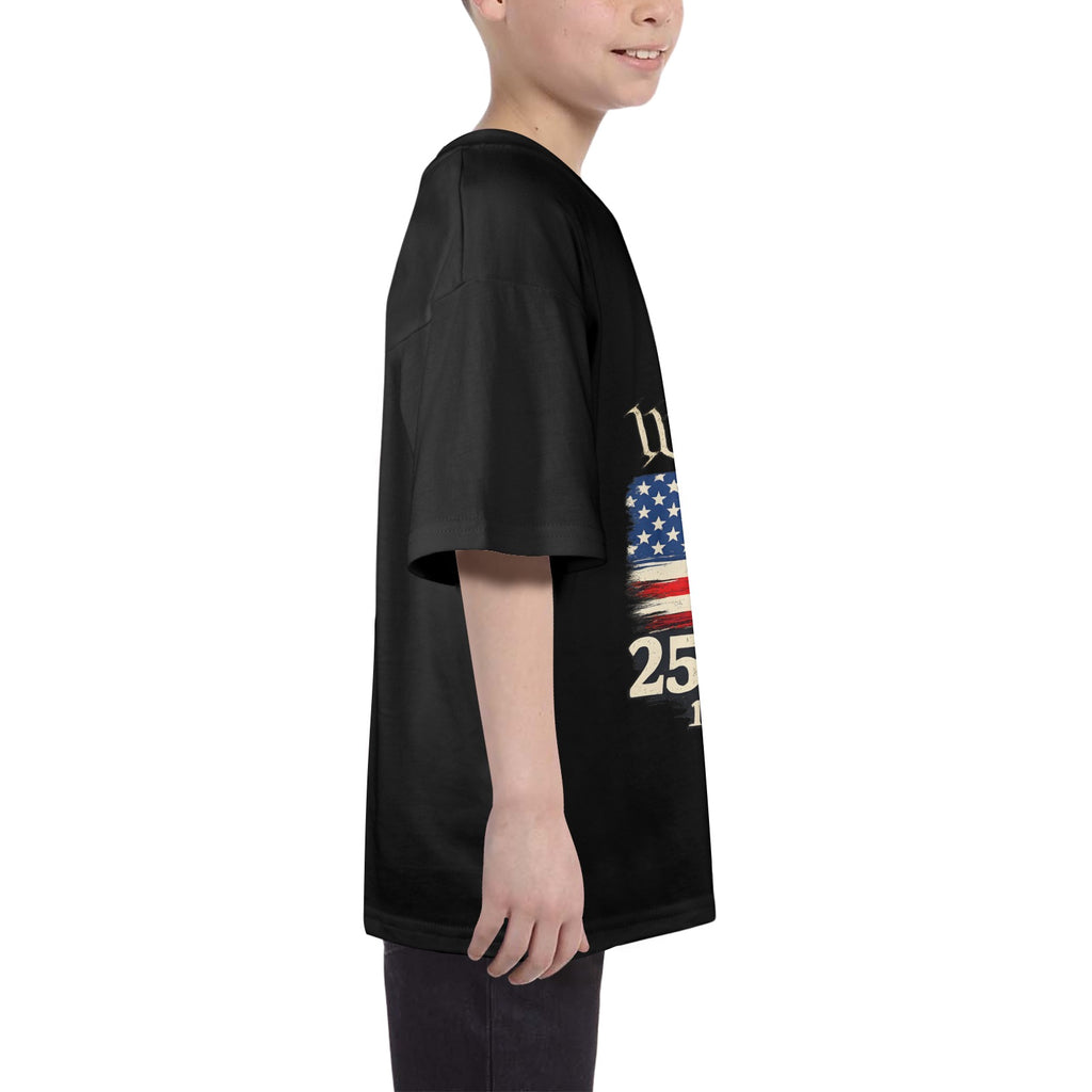 4th of July We The People 250 Years Celebration Kids' T-Shirt in USA Size Front Print（Made in USA，Ships to USA Only）Free Shipping