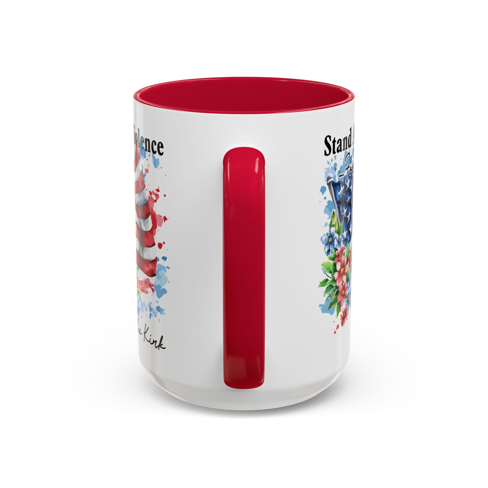 Charlie Kirk Patriotic Coffee Mugs for Inspiration, Stand Against Violence, Colorful Mugs, Gift for Activists, Tea Lovers, 4th of July