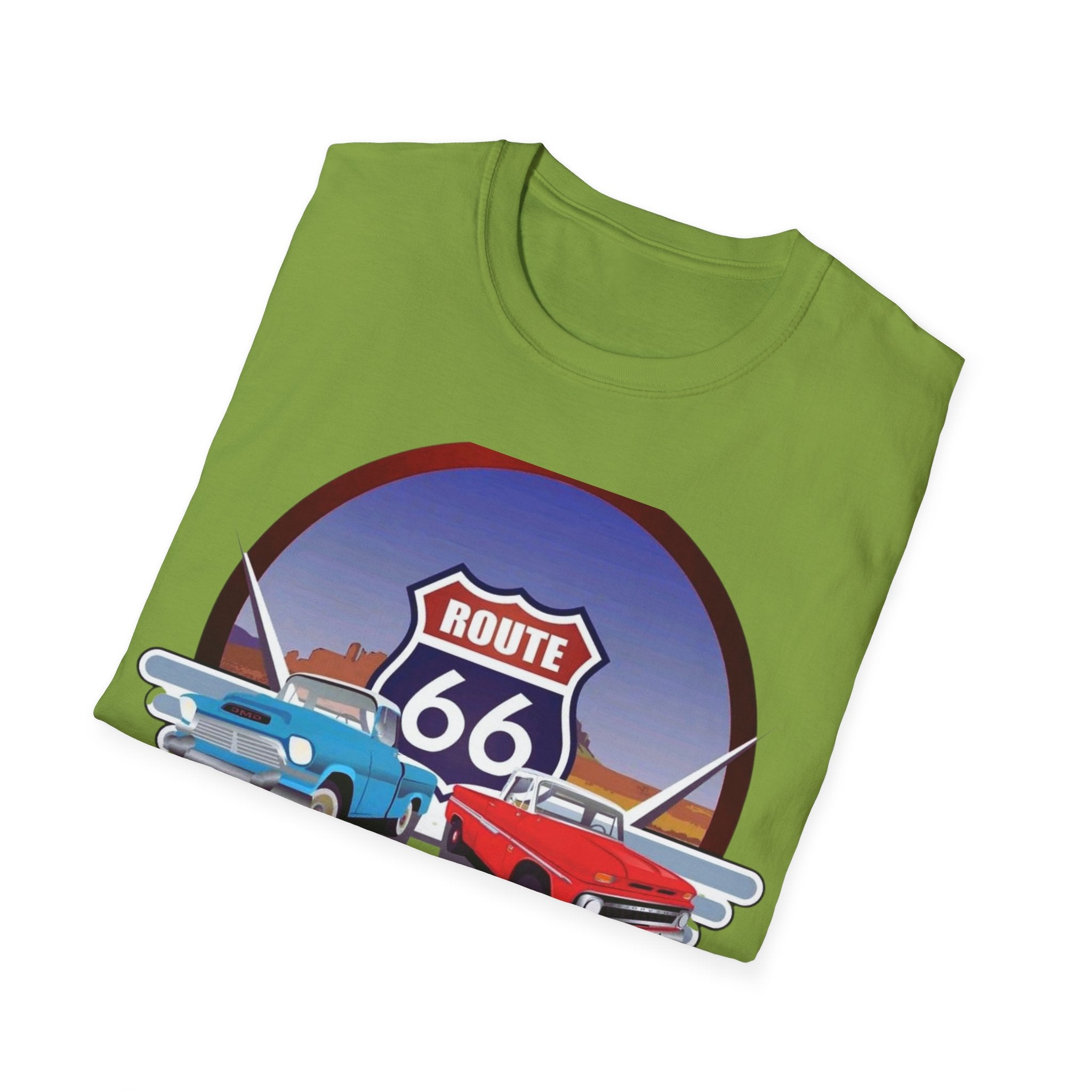 Route 66 Kingman Arizona Softstyle T-Shirt, Vintage Tee, Retro Shirt, Unisex Top, Gift for Travelers