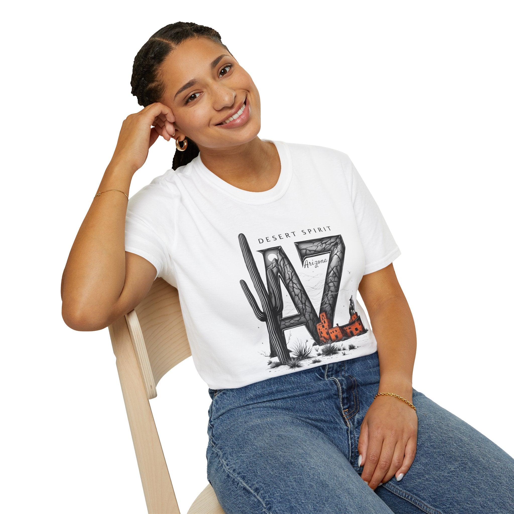Arizona Desert Spirit T-Shirt | AZ Cactus Southwest Illustration