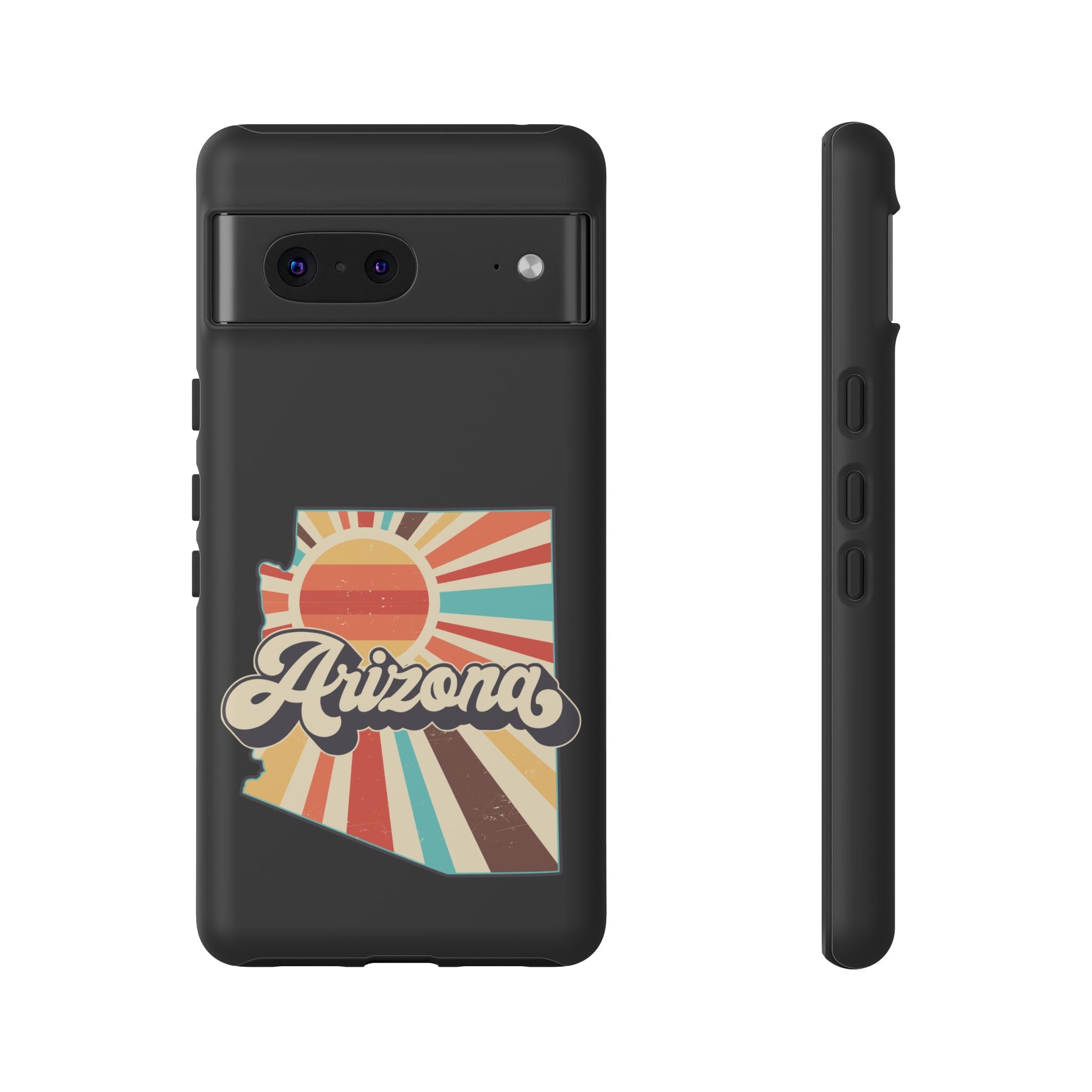 Arizona State Outline Retro Sunset Phone Case | AZ Tough Case