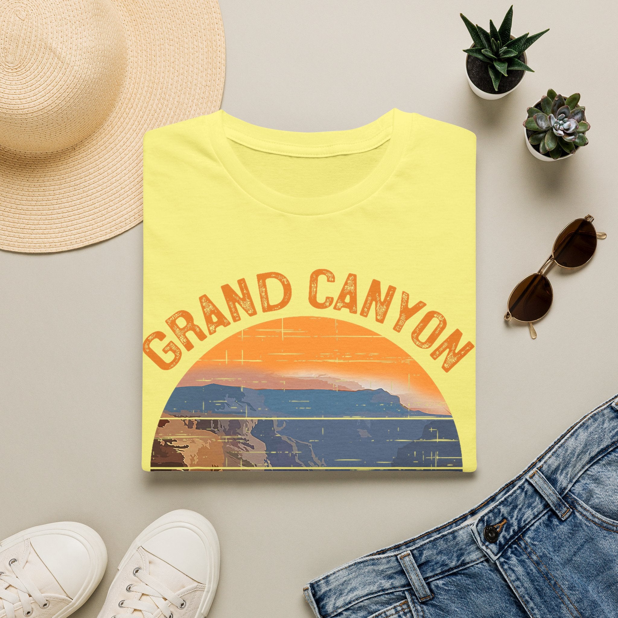 Grand Canyon National Park T-Shirt | Vintage Sunset Landscape