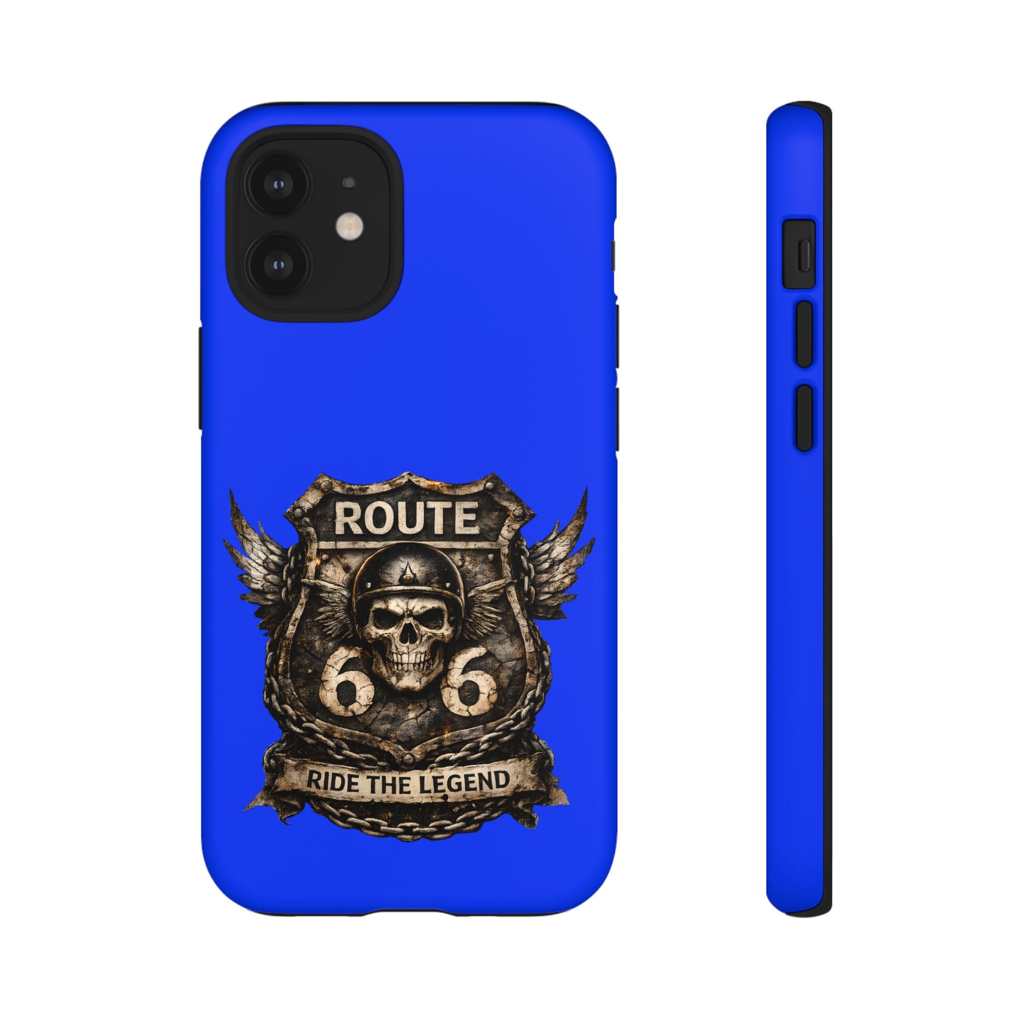 Route 66 Skull Helmet phone case | Motorcycle emblem, Ride the Legend