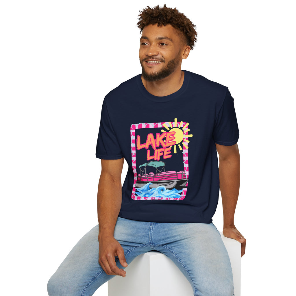 Lake Life Pontoon Boat T-Shirt | Summer Lake Vibes