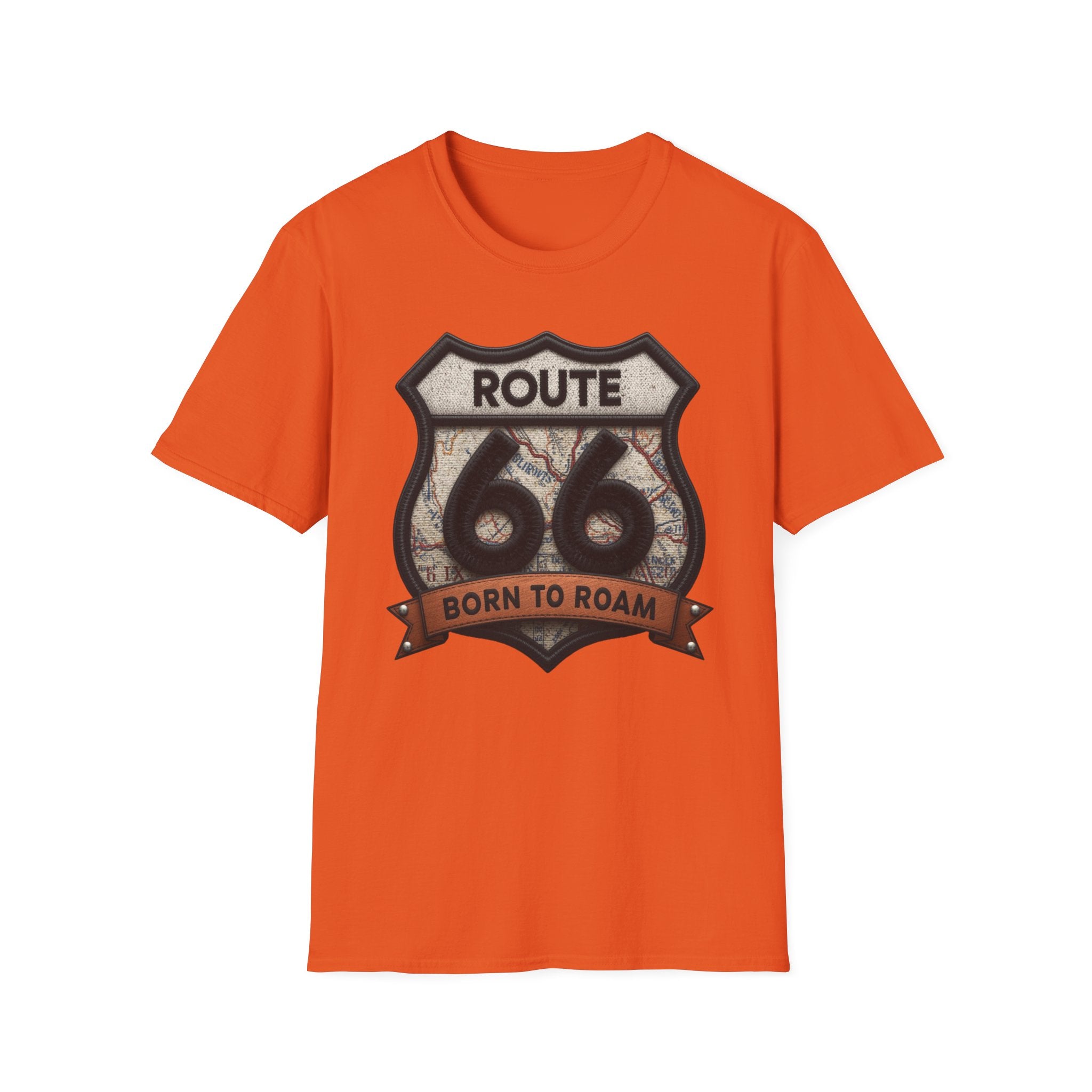 Route 66 Born to Roam T-Shirt | Vintage Highway Shield Tee