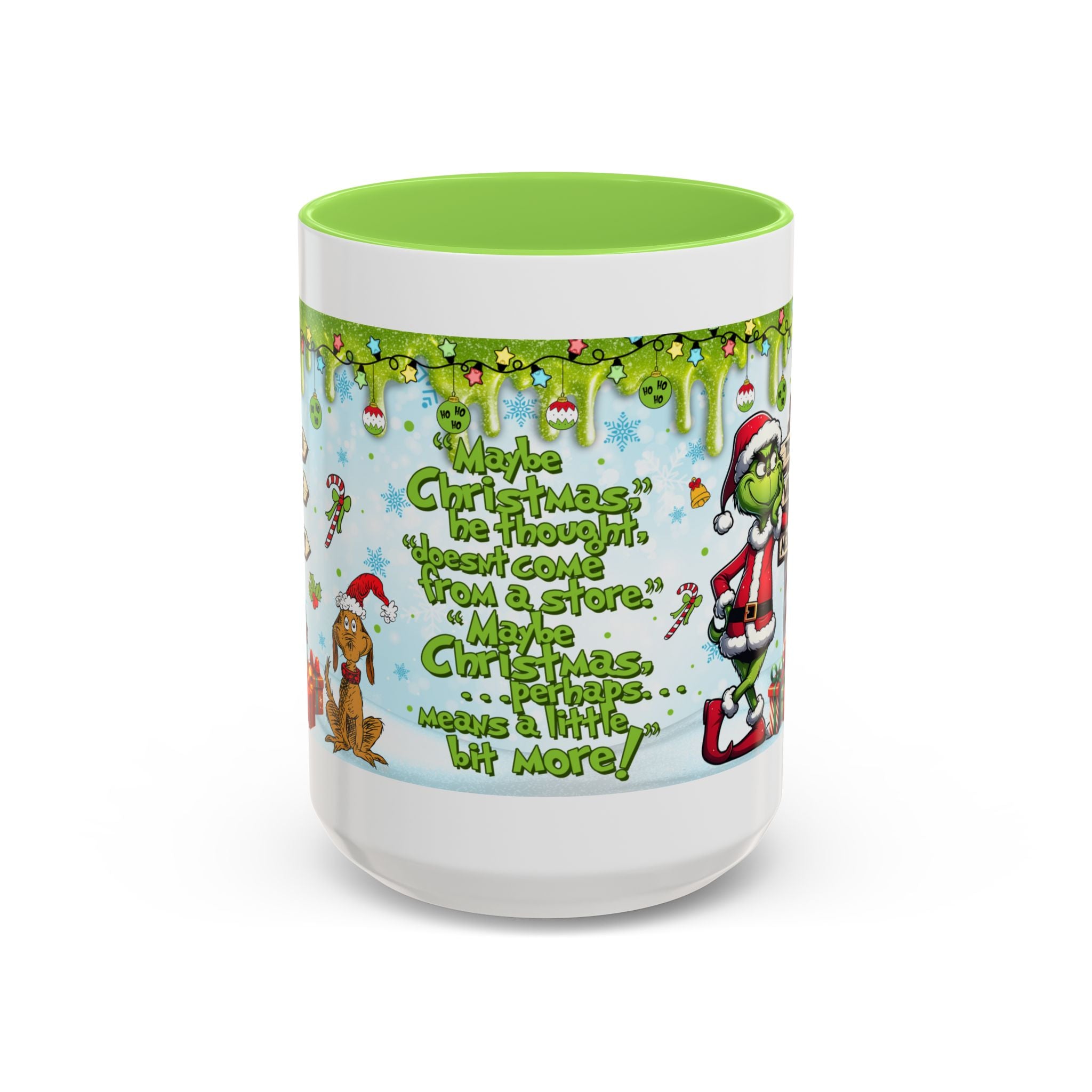 Grinch Christmas Mug | Colorful 11oz 15oz Ceramic Coffee Cup