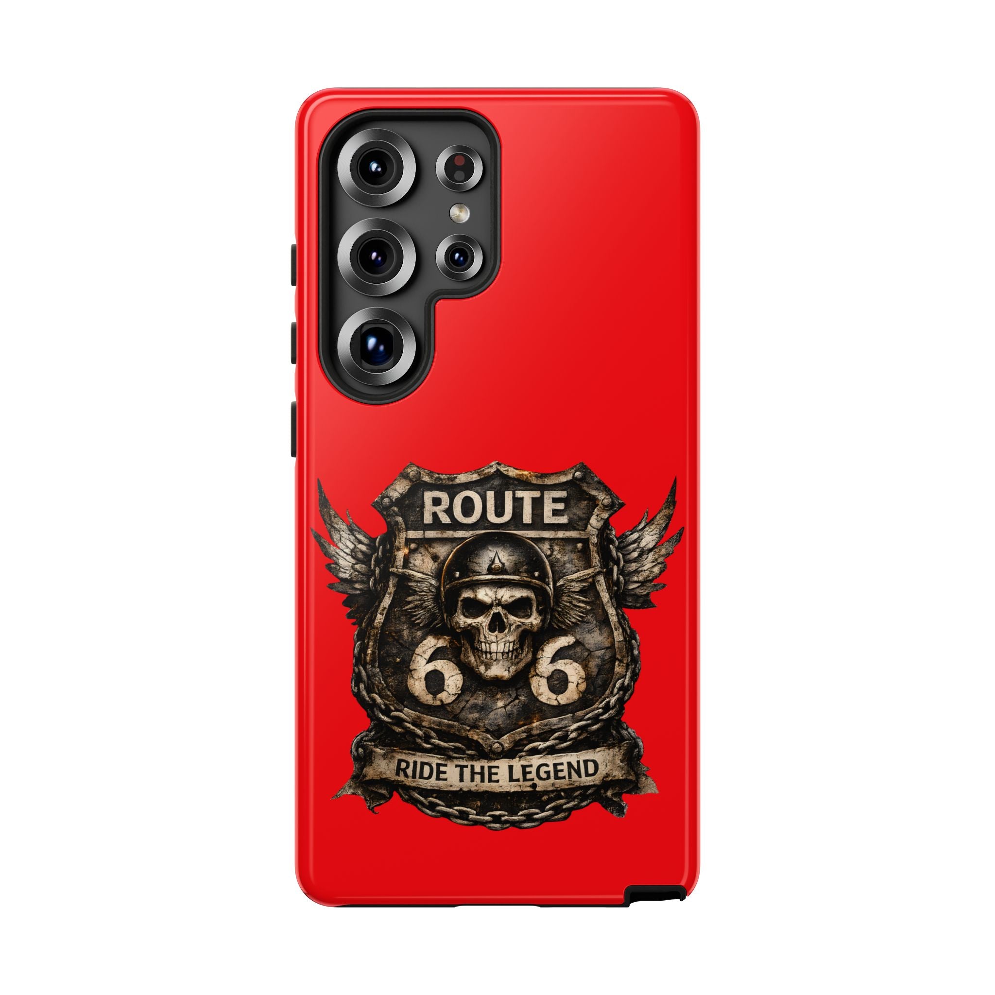 Route 66 Skull Helmet phone case | Motorcycle emblem, Ride the Legend
