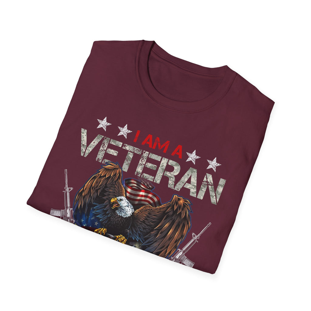 I Am Veteran My Oath Never Expires T-Shirt | Eagle American Flag Military Pride